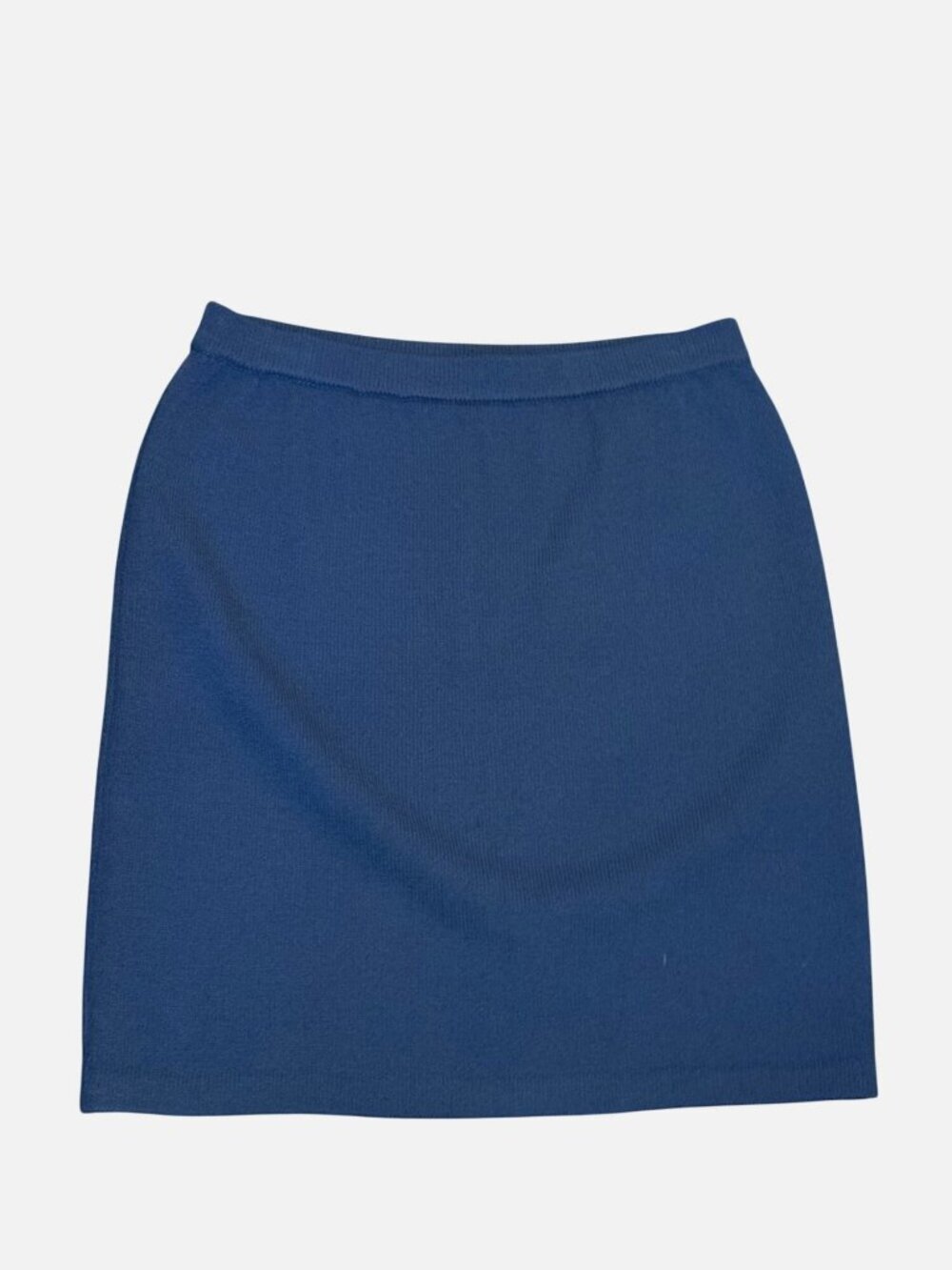 St. John Basics Womens Blue Knit Pencil Skirt Size 12